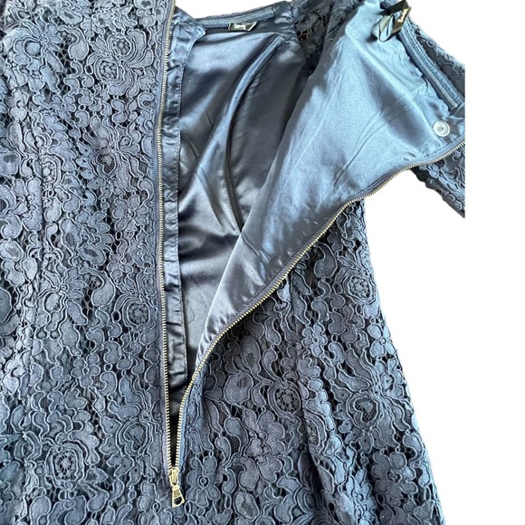REVOLVE Bardot Solange Lace Dress in French Navy NWOT - Picture 6 of 15